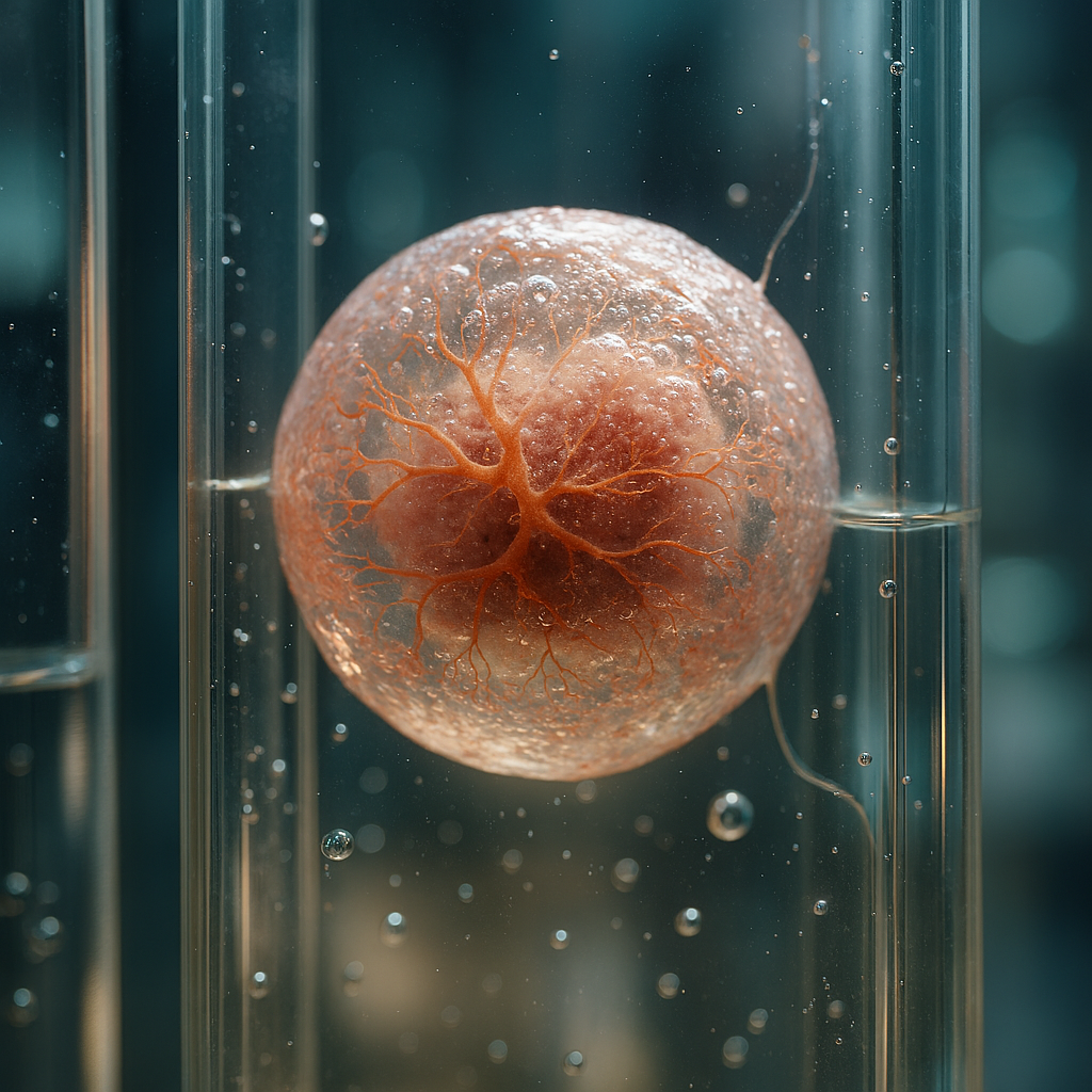 Neural organoids and stem cells in digital visualization